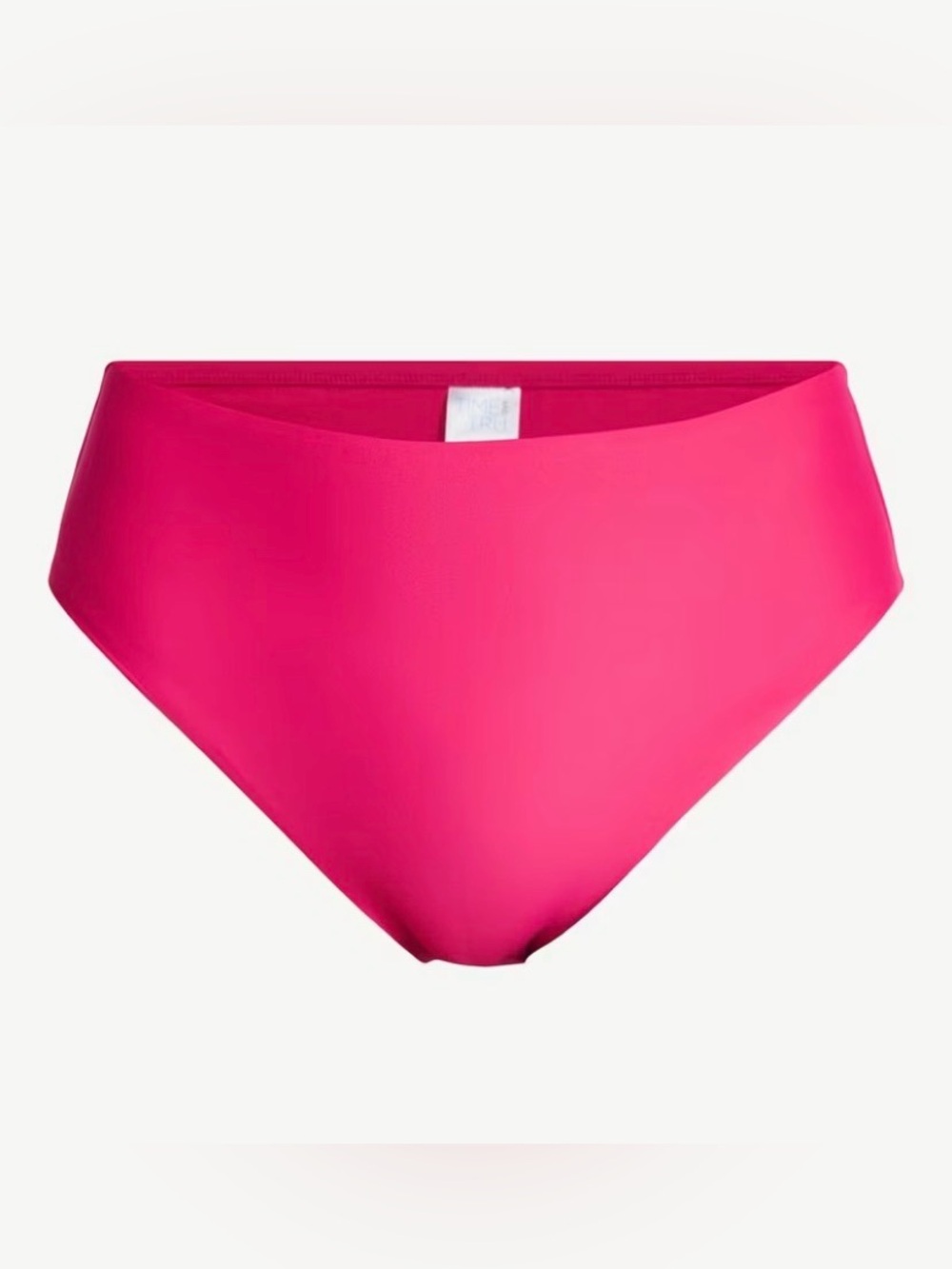 Time and Tru Womens Swim Bottoms Mid Rise Bikini Pink Size 2X-3X Bathing